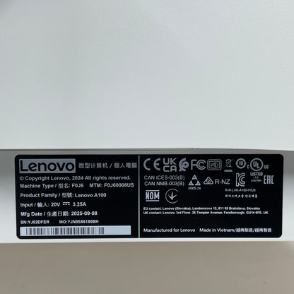 Lenovo ThinkCentre A100 N100 3.40GHz 8GB RAM 256GB SSD