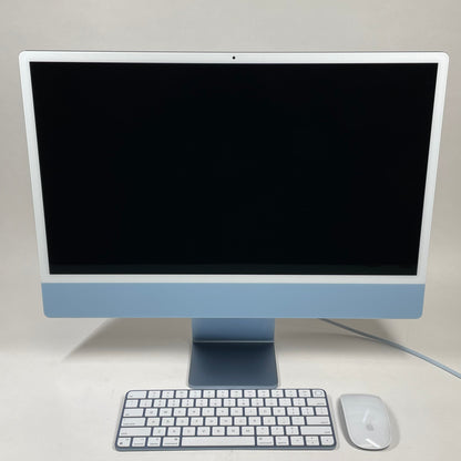 2021 Apple iMac 24" M1 8 Core 3.2GHz 16GB RAM 1TB SSD Blue MJVN3LL/A