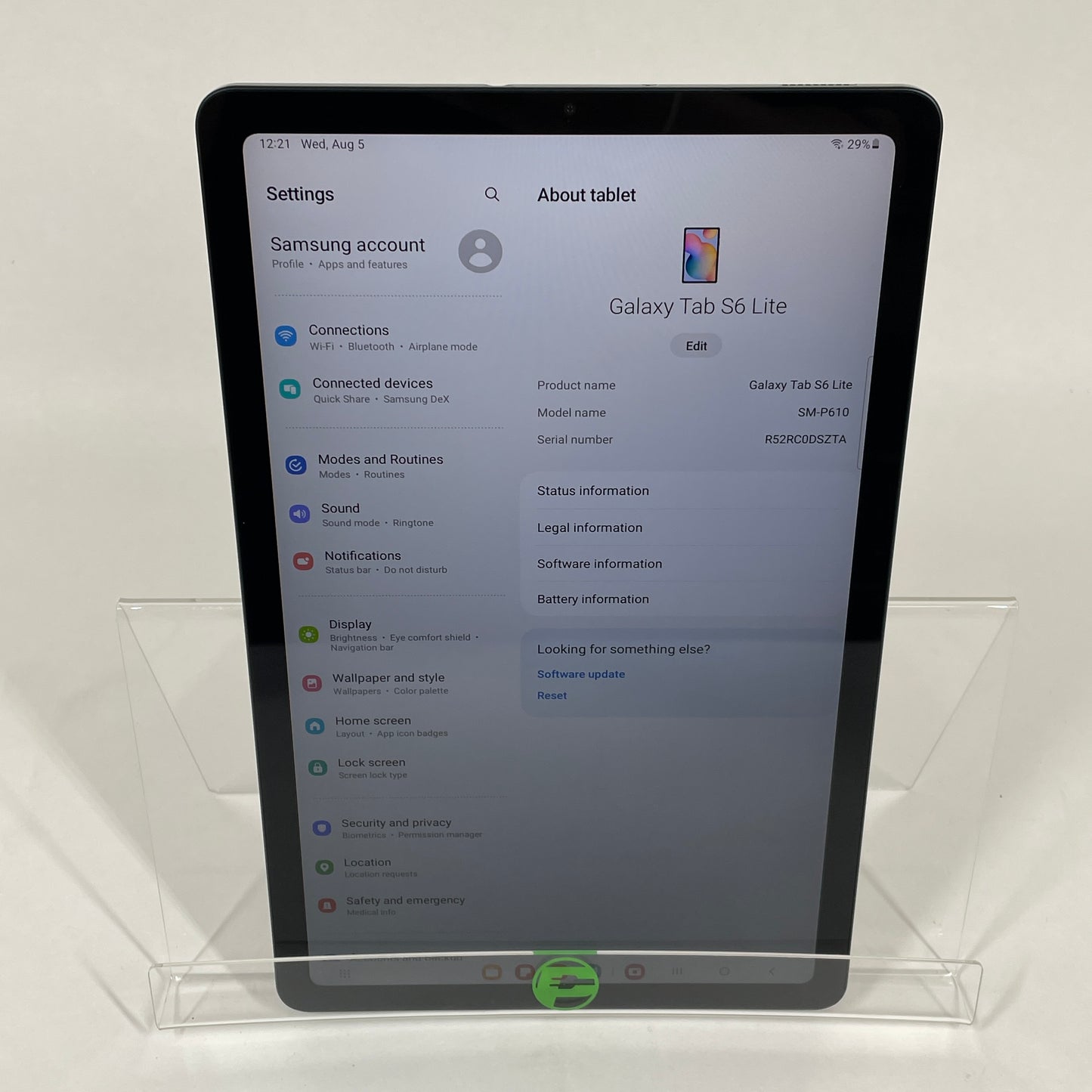 WiFi Only Samsung Galaxy Tab S6 Lite 10.4" 64GB Oxford Gray SM-P610
