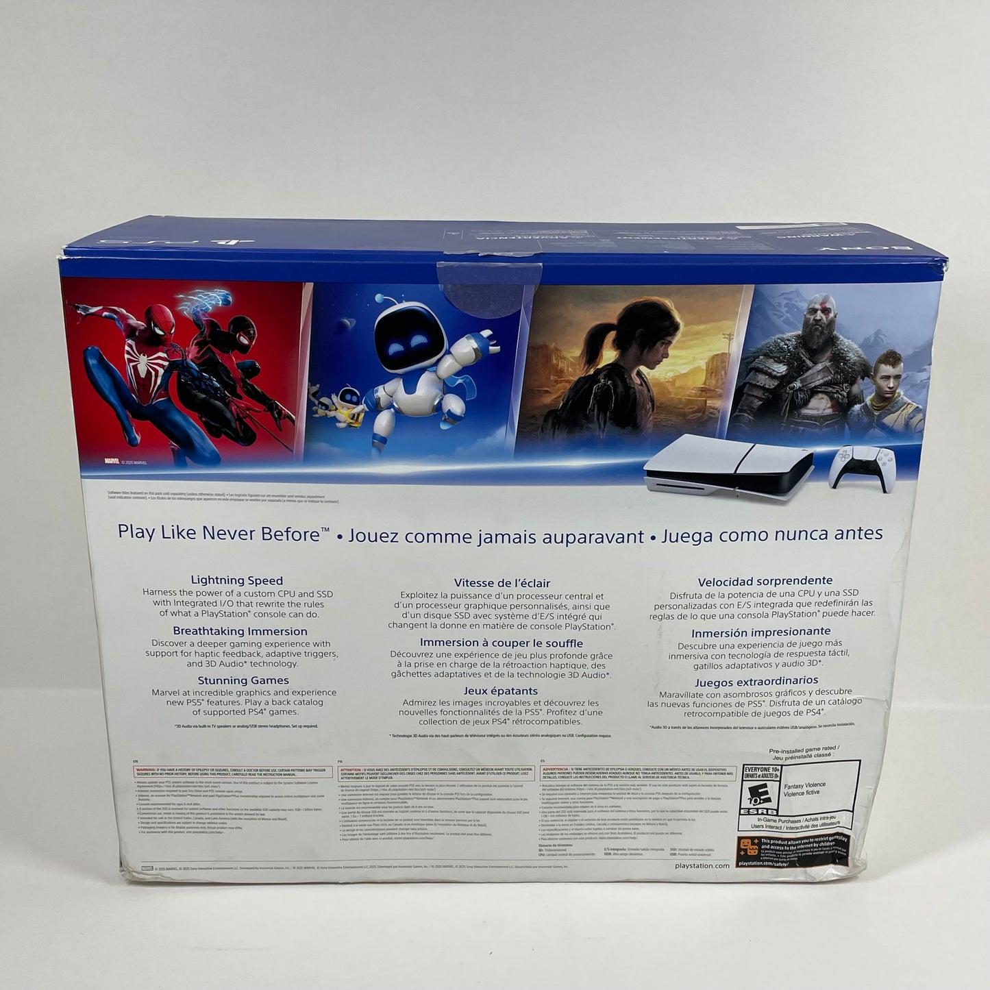 Sony PlayStation 5 Slim Disc Edition PS5 1TB White Console Gaming System CFI-2115