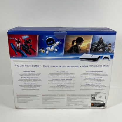 Sony PlayStation 5 Slim Disc Edition PS5 1TB White Console Gaming System CFI-2115