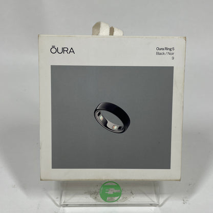 Oura Ring 5 Size 9 Black Titanium Smart Ring JZ90-61615-09