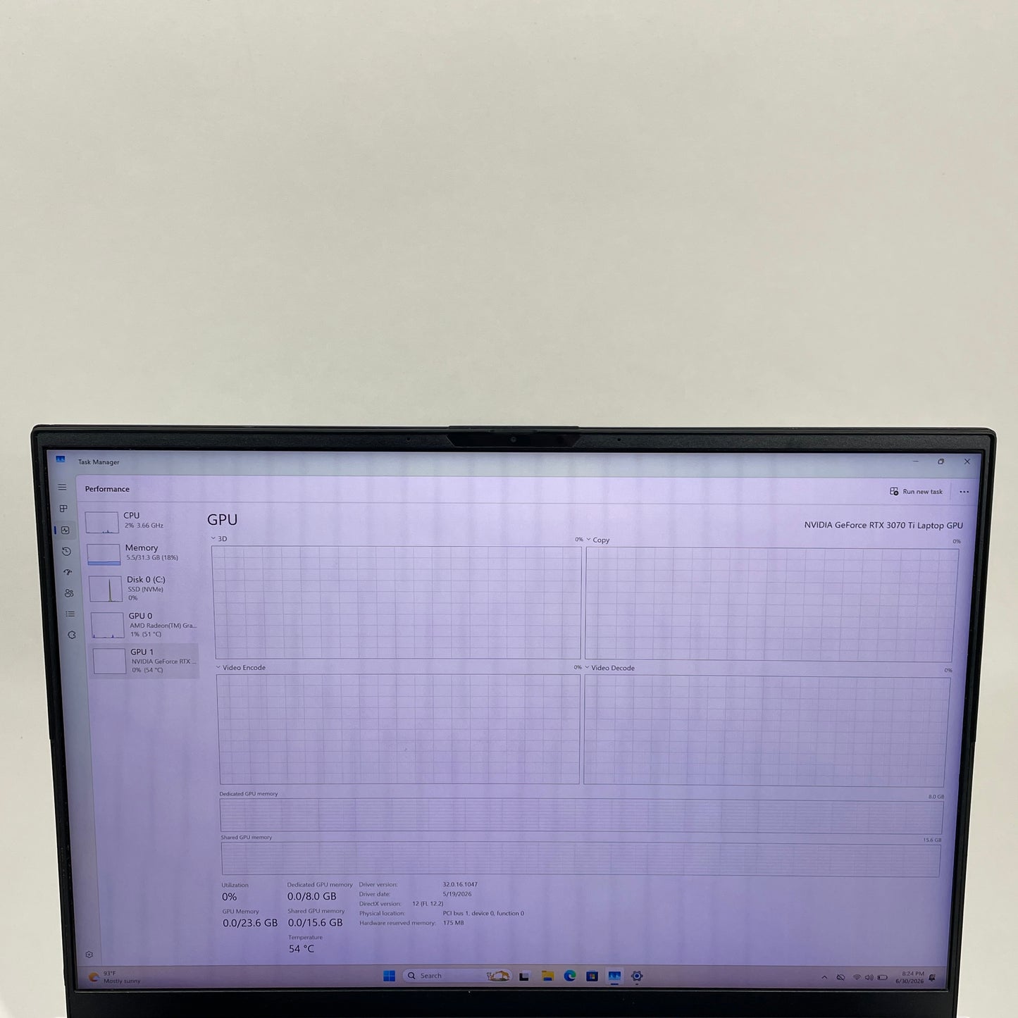 Asus ROG Zephyrus Duo 16 GX650 16" Ryzen 9 6900HX 3.3GHz 32GB RAM 1TB SSD GeForce RTX 3070 Ti