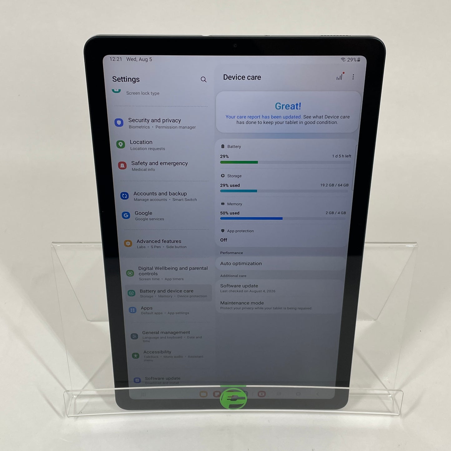 WiFi Only Samsung Galaxy Tab S6 Lite 10.4" 64GB Oxford Gray SM-P610