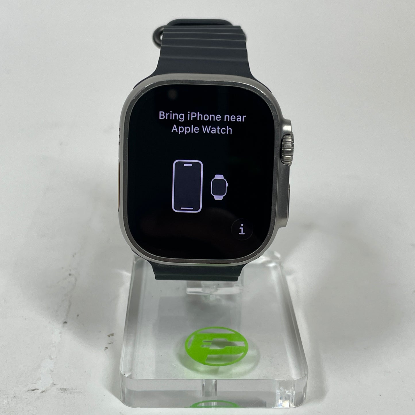 Unlocked Apple Watch Ultra 49MM Natural Titanium Black Ocean Band NNH83LW/A