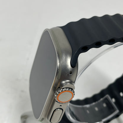 Unlocked Apple Watch Ultra 49MM Natural Titanium Black Ocean Band NNH83LW/A