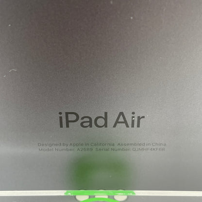 Factory Unlocked Apple iPad Air 5th Gen 64GB Space Gray MM6R3LL/A