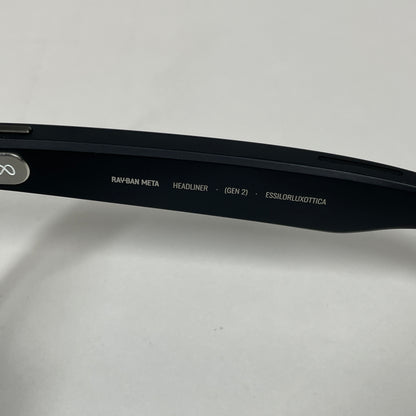 Ray-Ban Meta Headliner Gen 2 Matte Black Standard RW4013 601SSB AI Smart Glasses