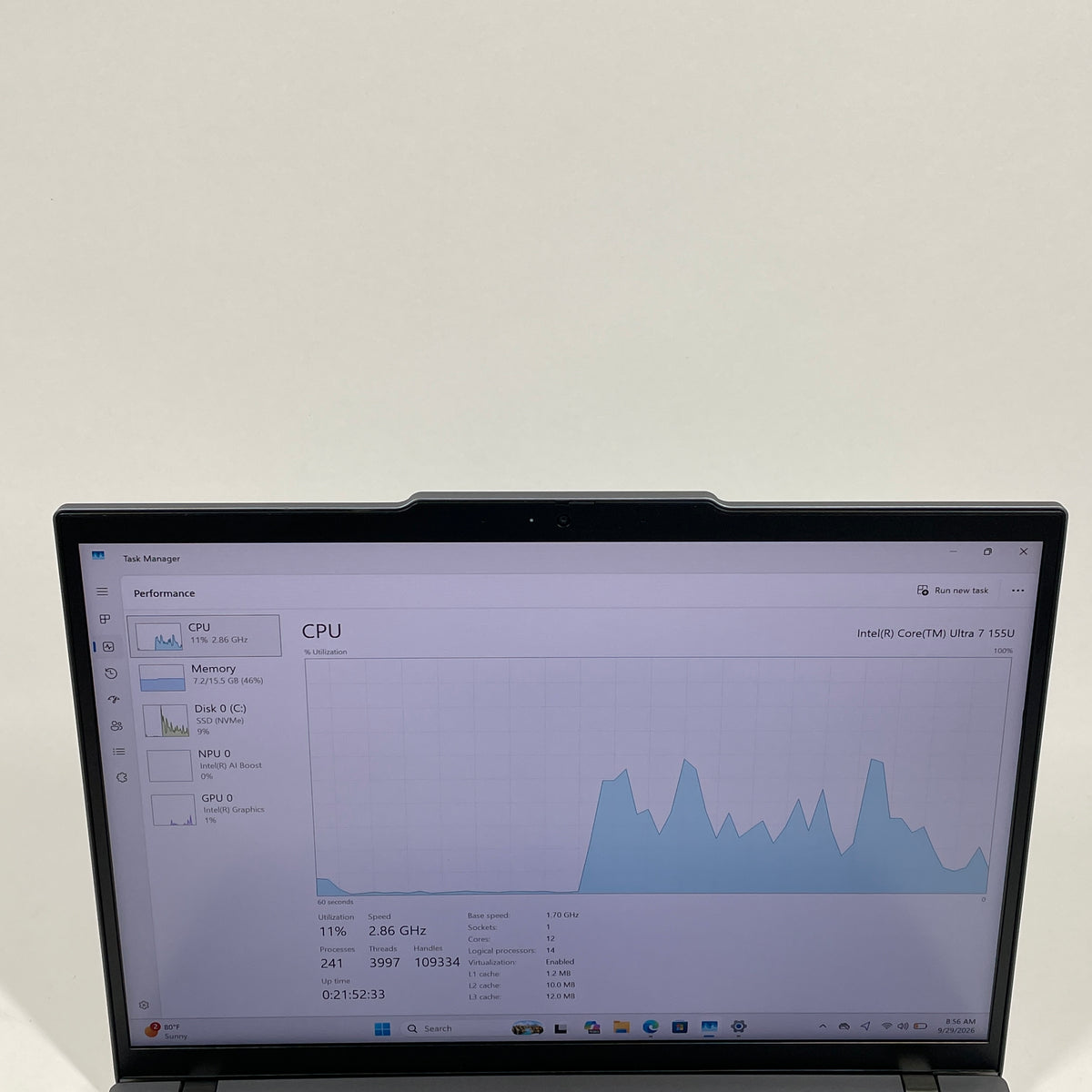 Lenovo ThinkPad T14 Gen 5 21ML-0089US 14" Core Ultra 7 155U 1.7GHz 16GB RAM 512GB SSD