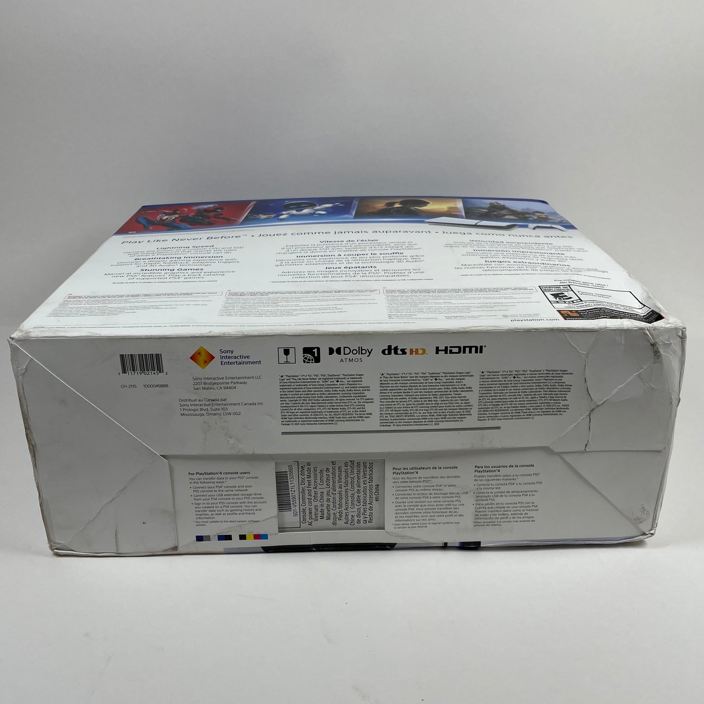 Sony PlayStation 5 Slim Disc Edition PS5 1TB White Console Gaming System CFI-2115