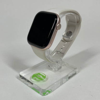 GPS Only Apple Watch Series 11 46MM Rose Gold Aluminum Light Blush Sport Band MFCJ4LW/A