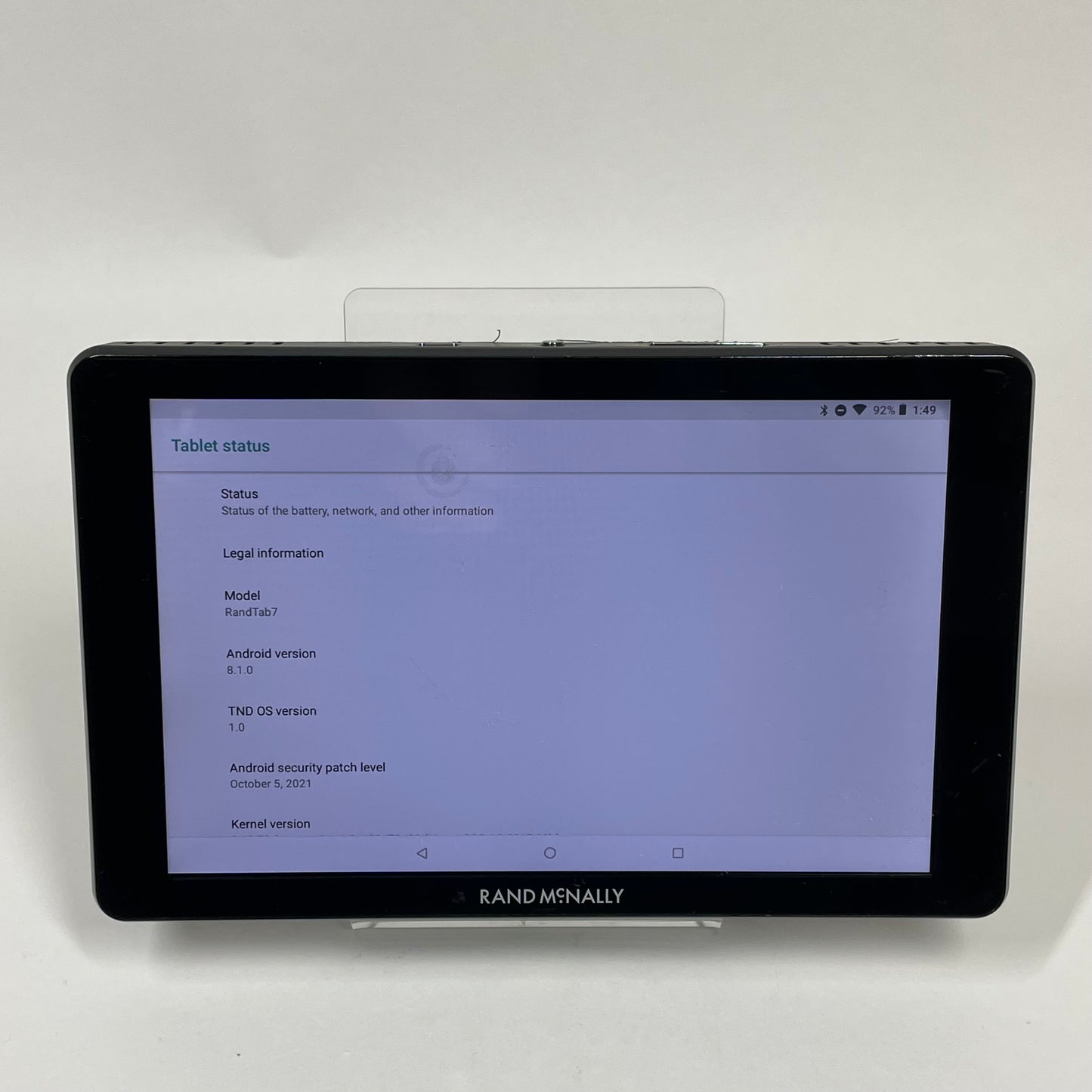 Rand McNally RandTab7 GPS Truck Navigator Tablet