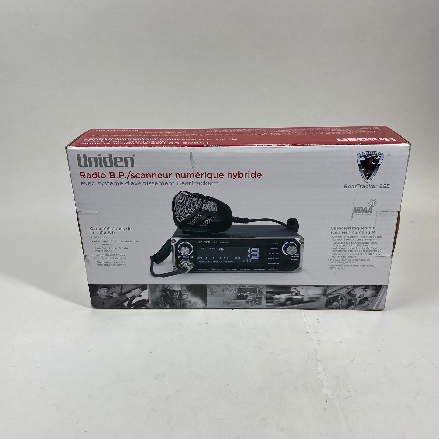 New Uniden Beartracker 885 Hybrid CB Radio/Digital Scanner Black
