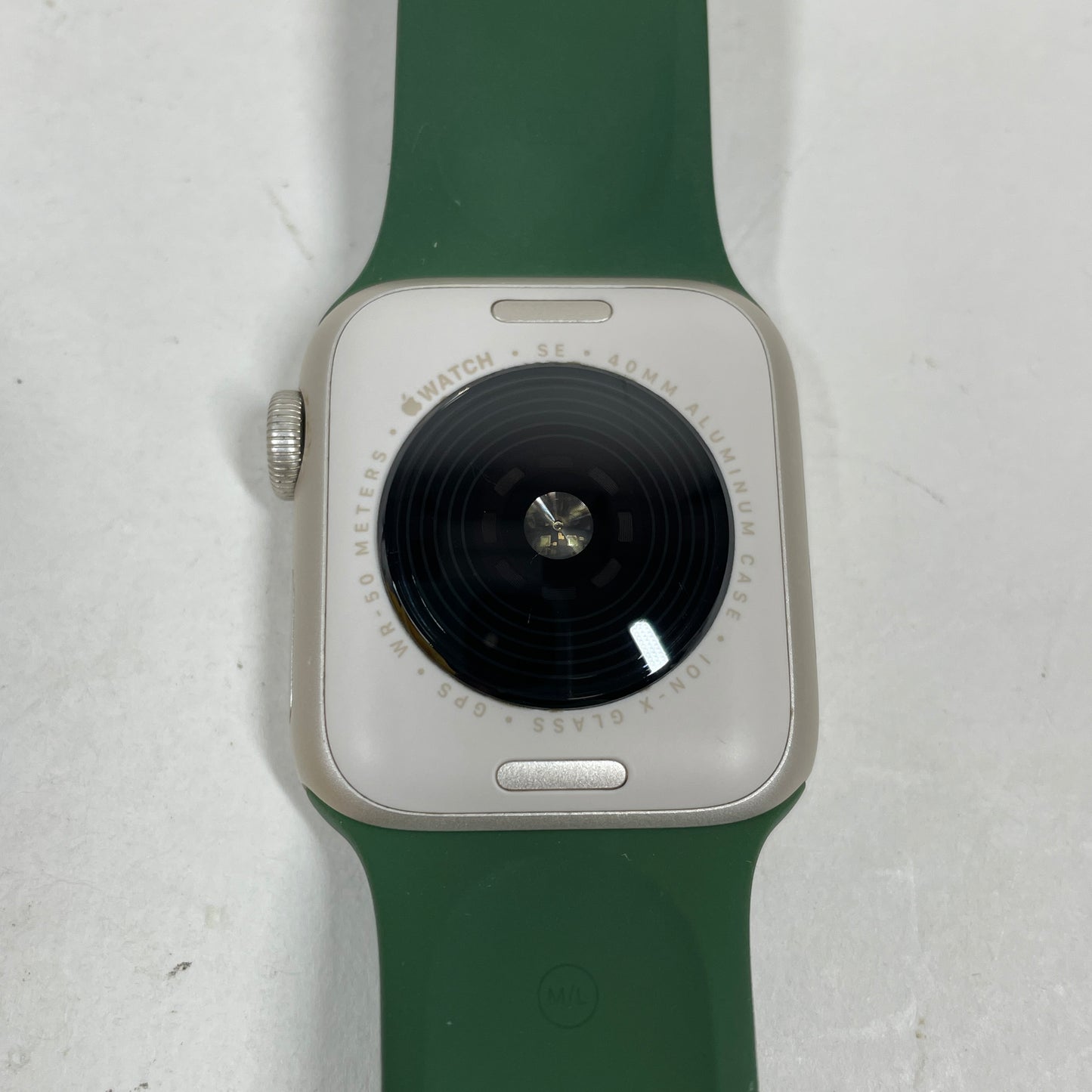 GPS Only Apple Watch SE 2nd Gen 40MM Starlight Aluminum Clover Sport Band MXEF3LL/A