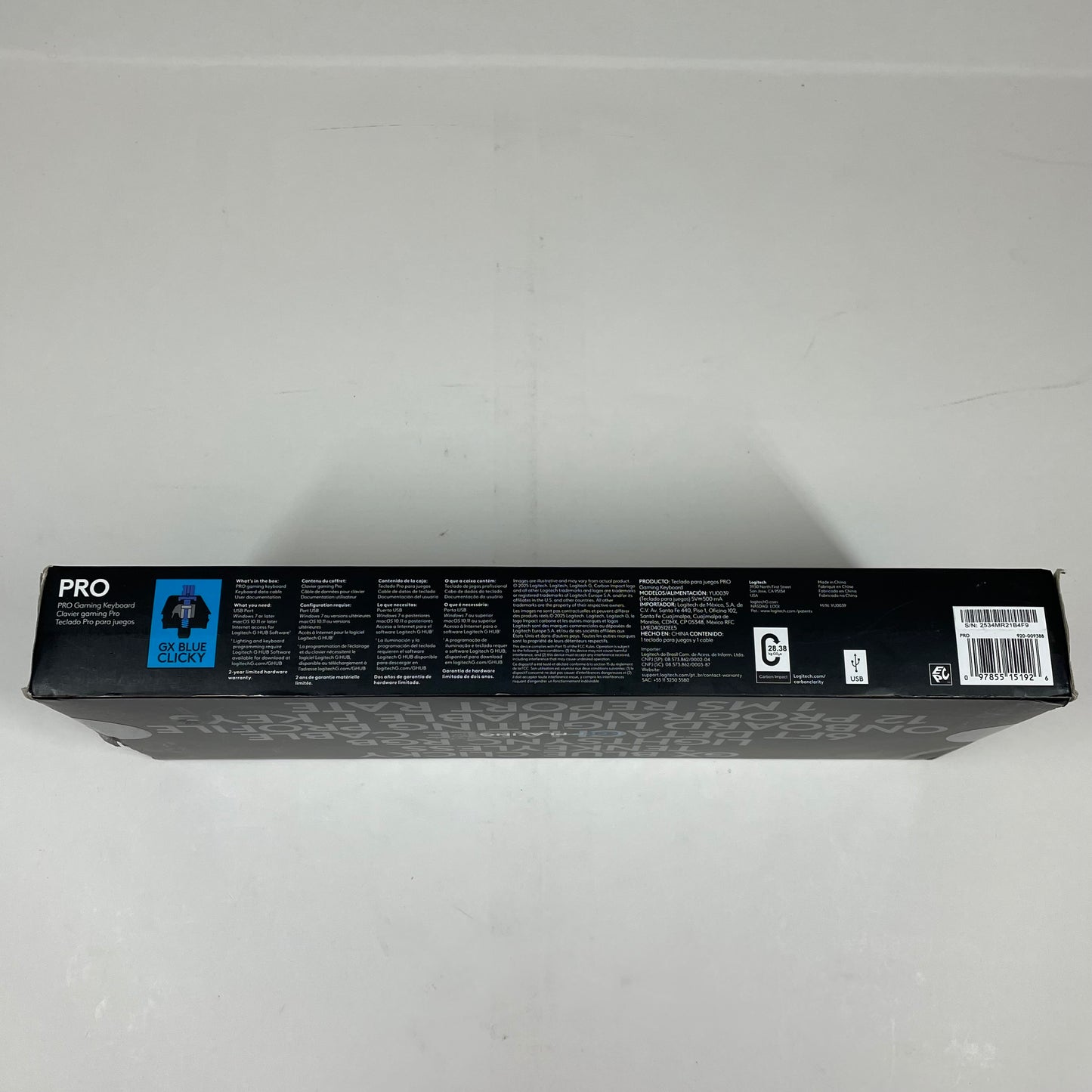 New Logitech G Pro Wired Mechanical Gaming Keyboard