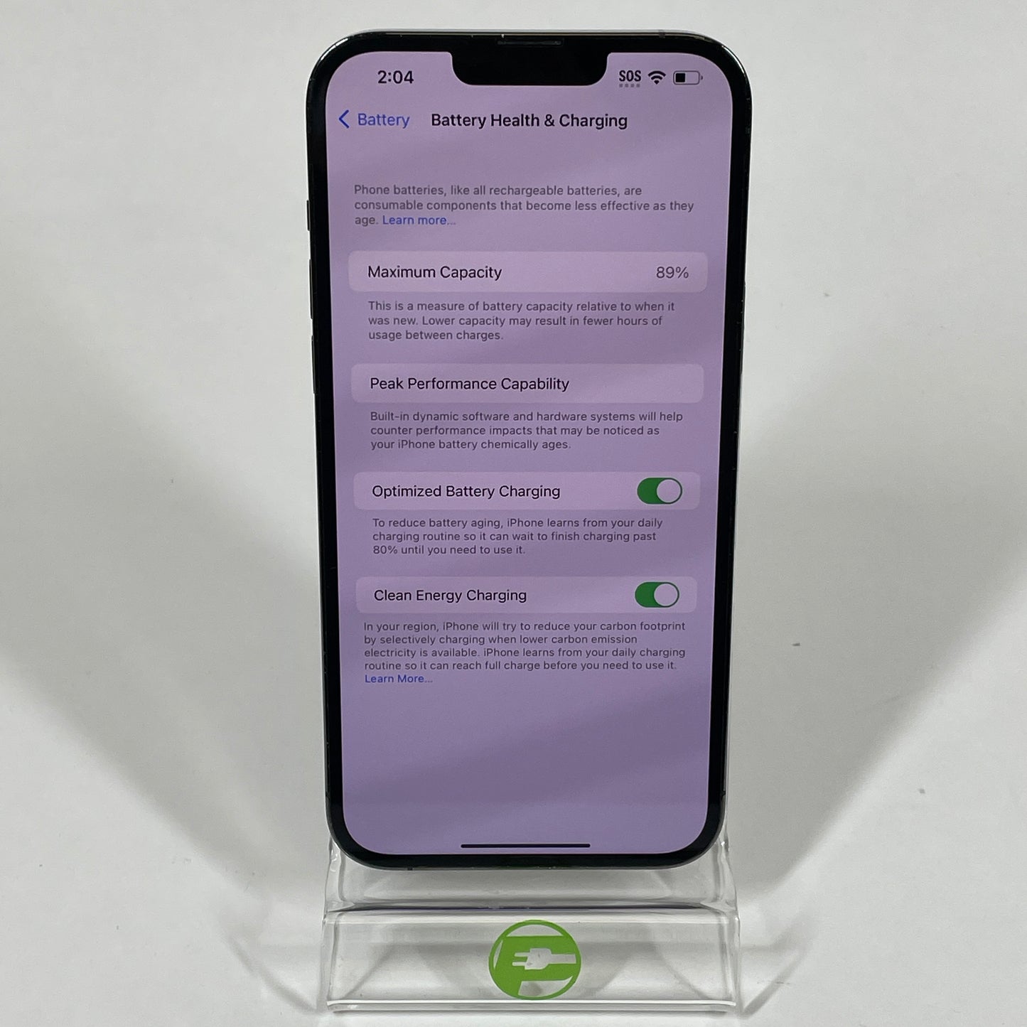 Unlocked Apple iPhone 13 Pro Max 128GB 16.1.1 Graphite MLED3LL/A