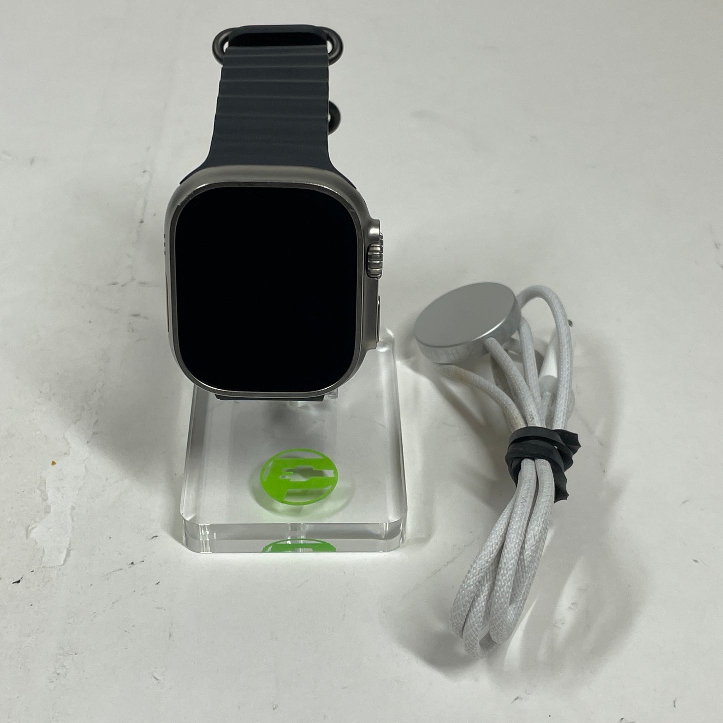Unlocked Apple Watch Ultra 49MM Natural Titanium Black Ocean Band NNH83LW/A