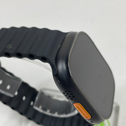 Unlocked Apple Watch Ultra 2 49MM Black Titanium Black Ocean Band MX4P3LW/A