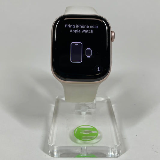 GPS Only Apple Watch Series 11 46MM Rose Gold Aluminum Light Blush Sport Band MFCJ4LW/A