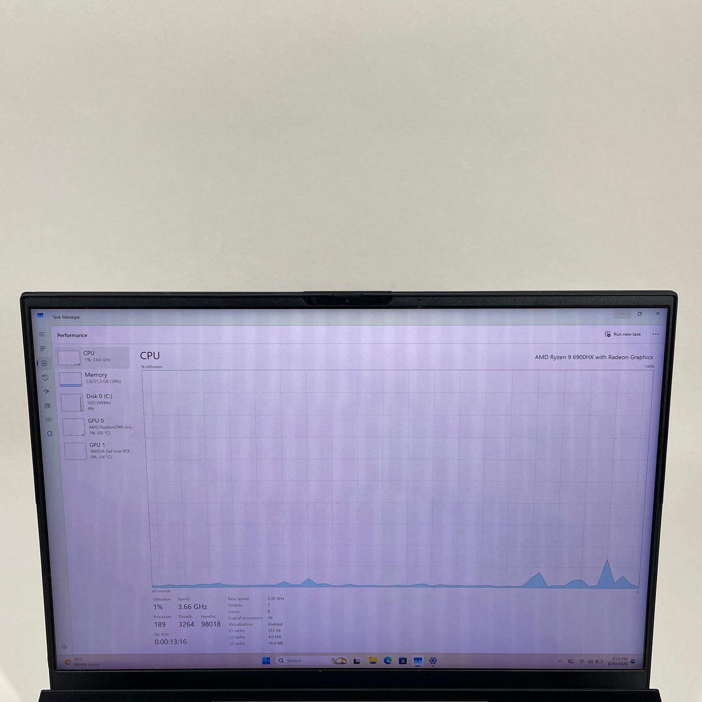 Asus ROG Zephyrus Duo 16 GX650 16" Ryzen 9 6900HX 3.3GHz 32GB RAM 1TB SSD GeForce RTX 3070 Ti