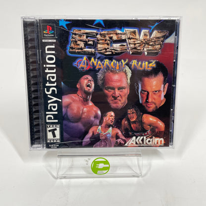 ECW Anarchy Rulz (Sony PlayStation 1 PS1, 2000) CIB