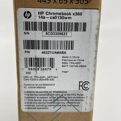 New HP Chromebook x360 14a-ca0130wm 14" Celeron N4120 1.1GHz 4GB RAM 64GB eMMc