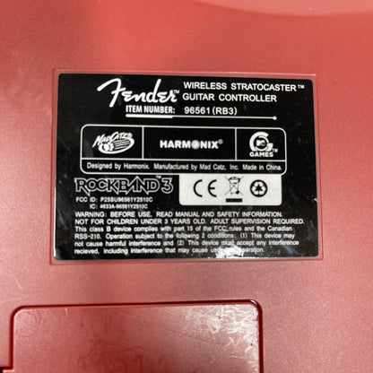 MadCatz Wii Rock Band 3 Fender Stratocaster Red 96561RB3
