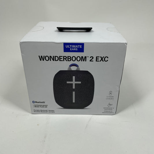 New Ultimate Ears WONDERBOOM 2 EXC Waterproof Wireless Bluetooth Speaker Black