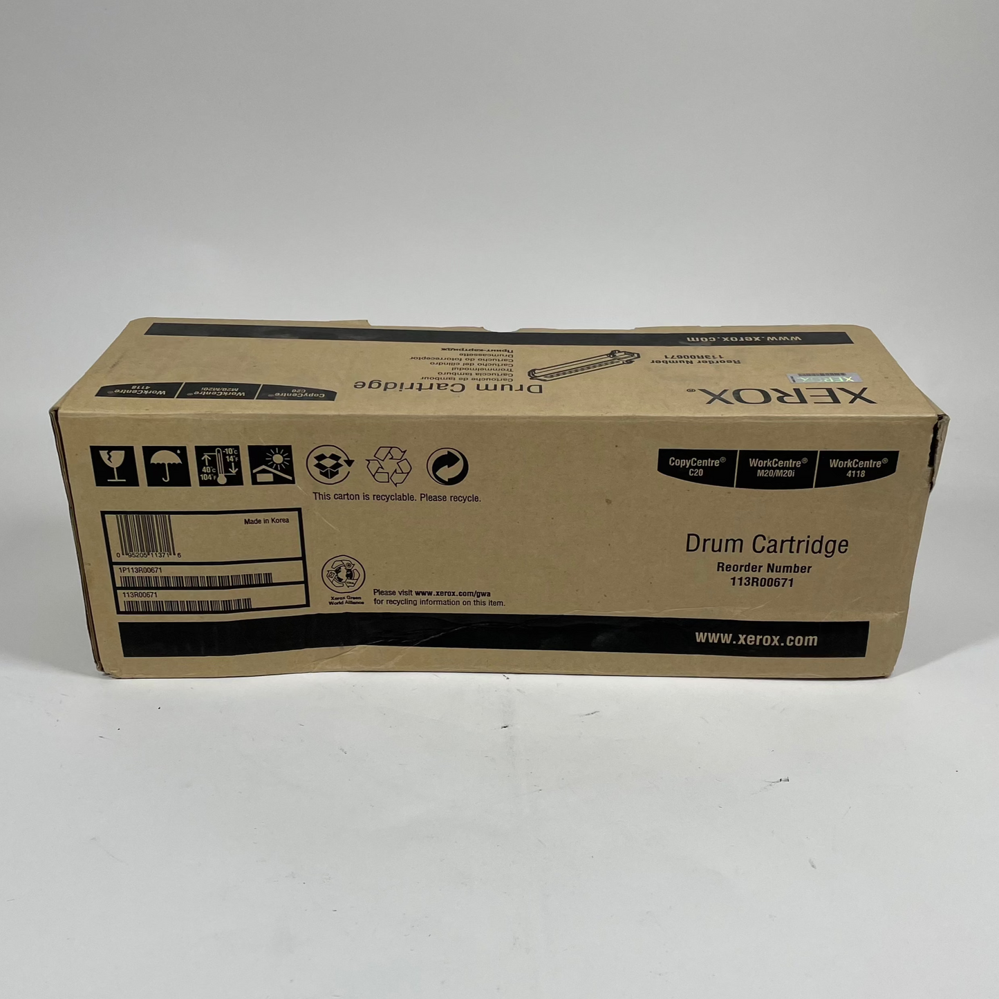 New Xerox 113R00671 Black Drum Cartridge