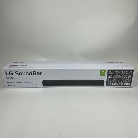 New LG SPM2 Soundbar with Built in Subwoofer Black