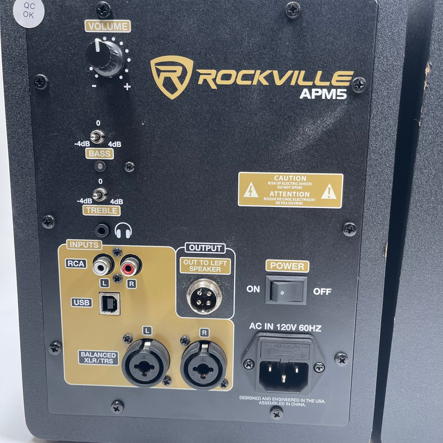 Rockville APM5W 5.25" 2-Way 250W Active Speakers Black