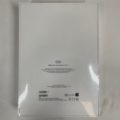 New WiFi Only Apple iPad 9th Gen 64GB Silver MK2L3LL/A