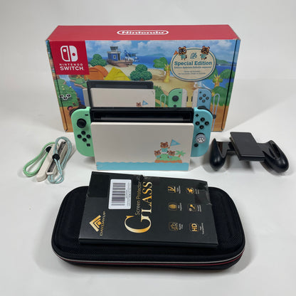 Nintendo Switch v2 Video Game Console HAC-001(-01) Animal Crossing Edition