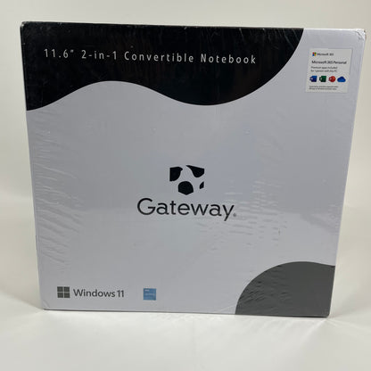 New Gateway 2 in 1 Convertible Notebook 11.6" Celeron N4020 1.1GHz 4GB RAM 64GB