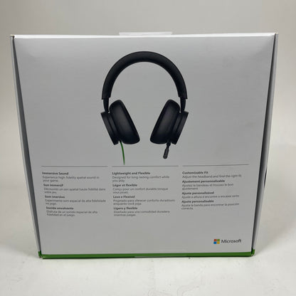 New Microsoft Stereo Headset Black 1984 For Xbox One &amp; Xbox Series S|X