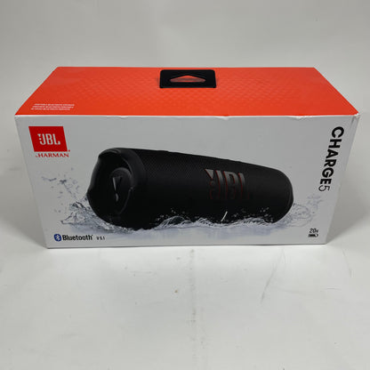 JBL Charge 5 Portable Waterproof Bluetooth Speaker Black JBLCHARGE5BLKAM