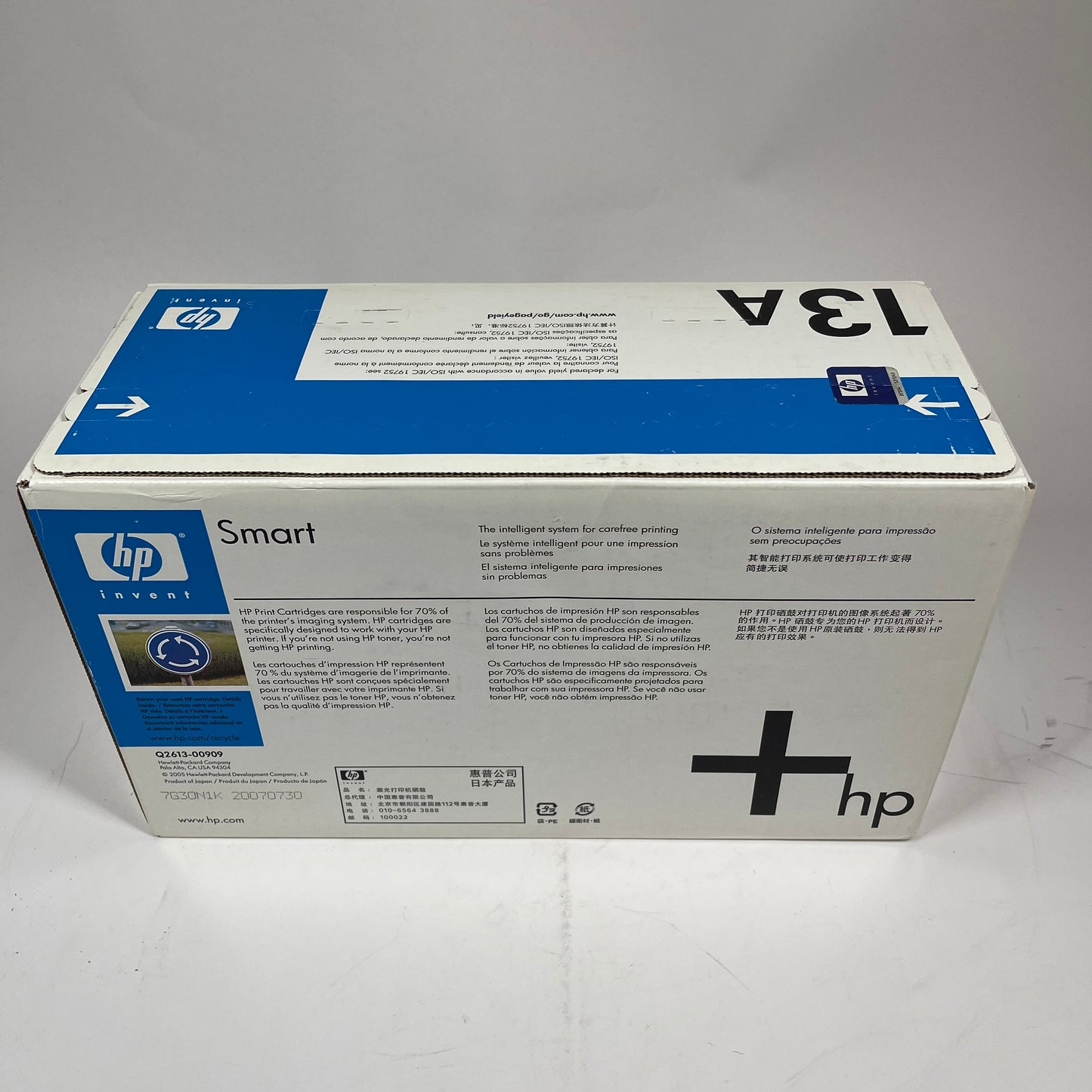 New HP LaserJet 1300 13A Q2613A Black Toner Cartridge Blue Box