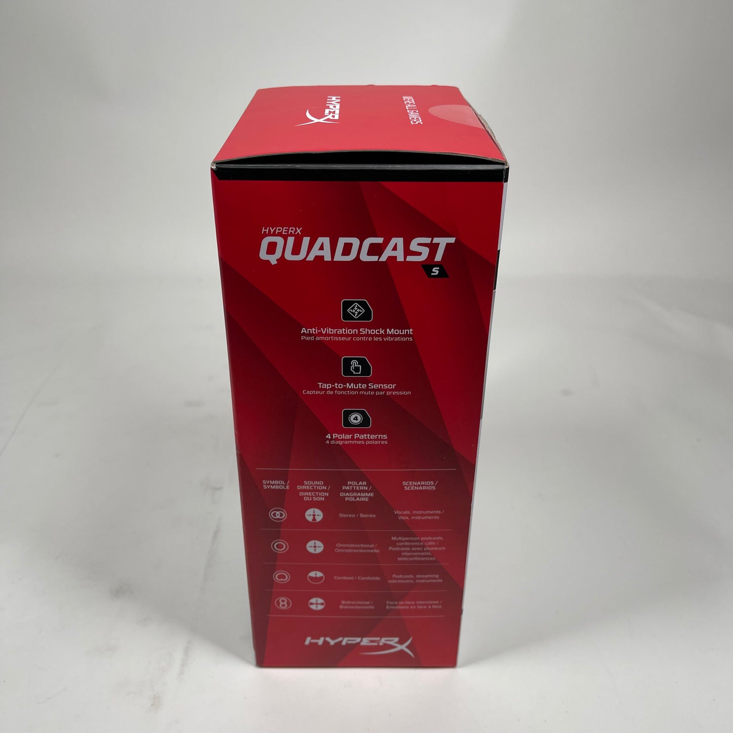 HyperX QuadCast S 20 Hz - 20 kHz Broadcast Dynamic Microphone QDC001