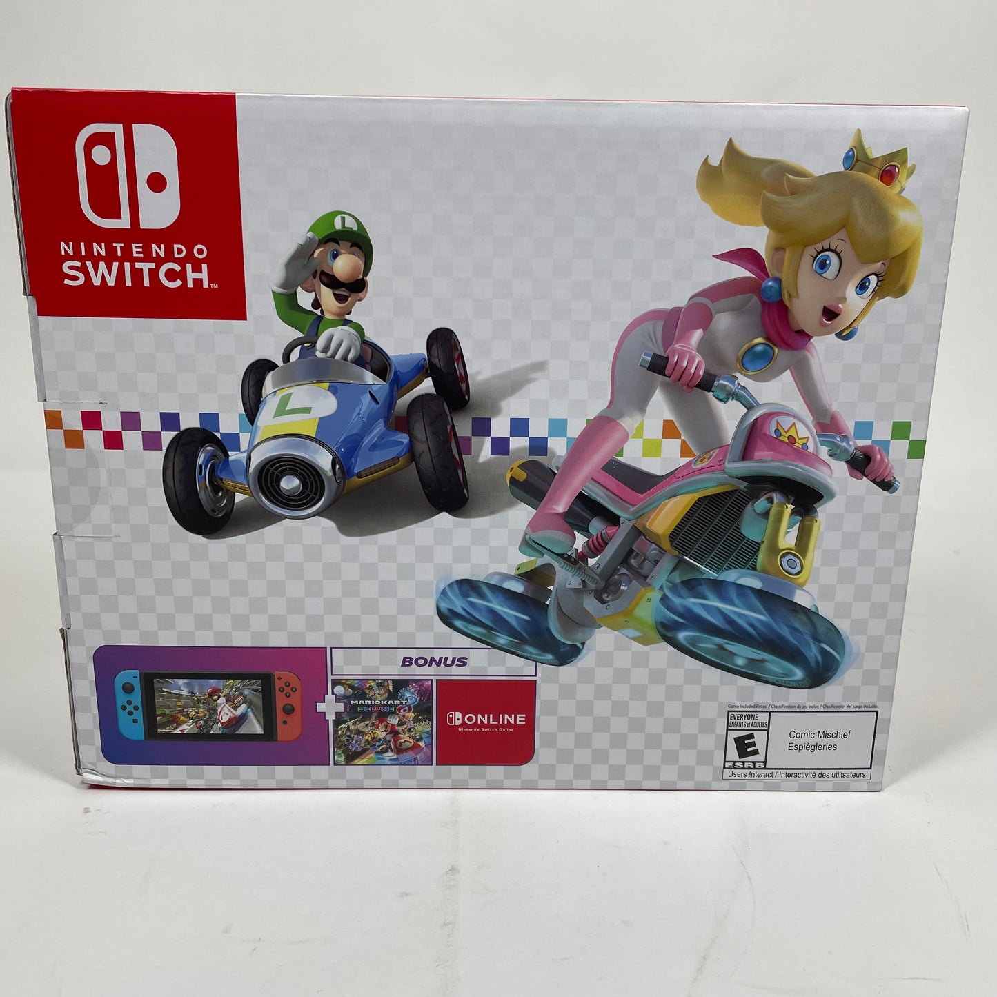 New Nintendo Switch v2 Mario Kart 8 Bundle Video Game Console HAC-001(-01)