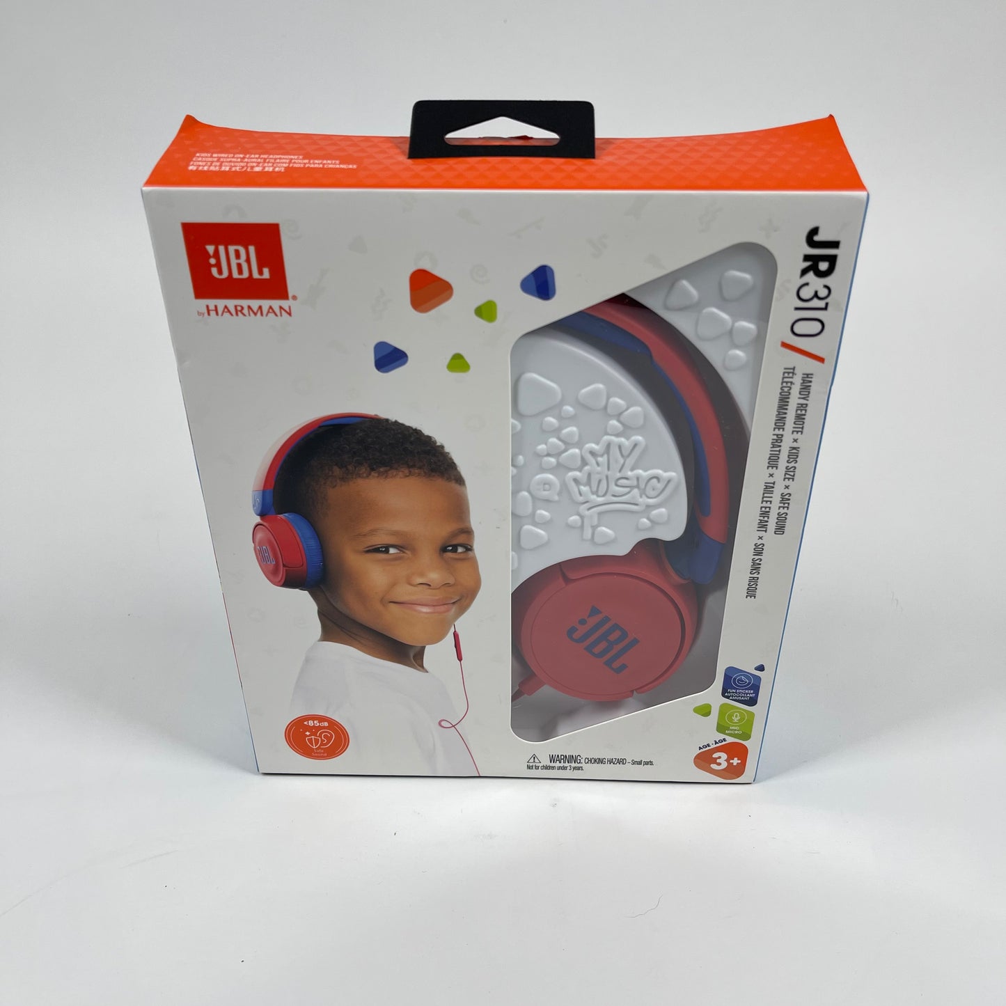 JBL JR310 Wired On-Ear Headphones Red/Blue JBLJR310REDAM