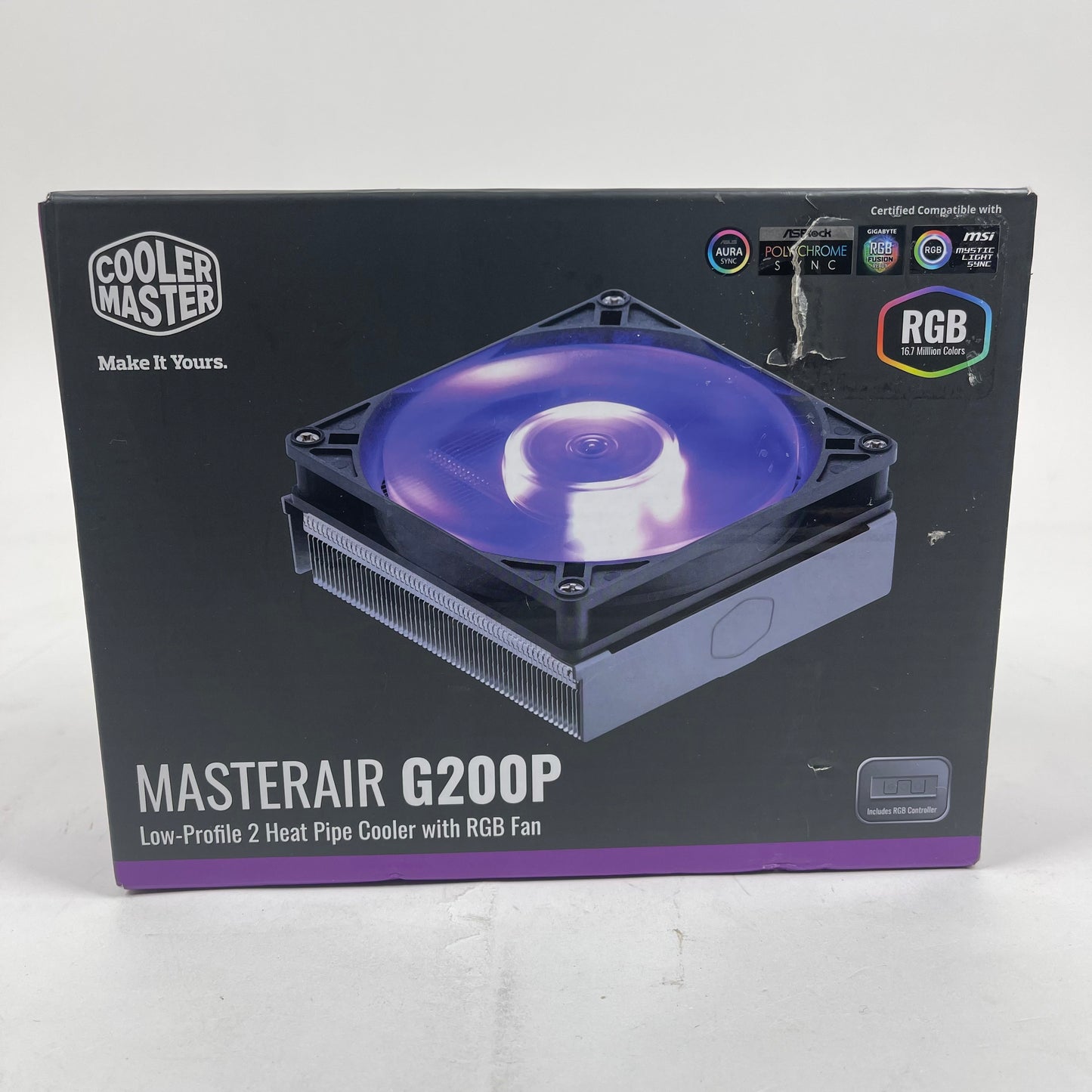 New Cooler Master MasterAir G200P CPU Heatsink and Fan