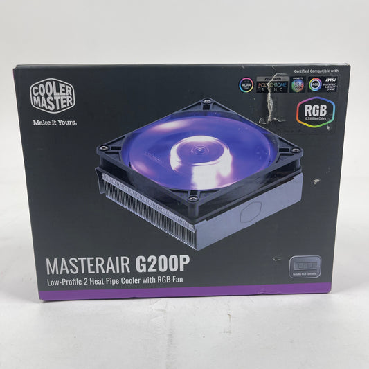 New Cooler Master MasterAir G200P CPU Heatsink and Fan