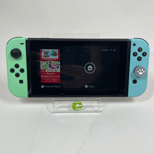 Nintendo Switch v2 Video Game Console HAC-001(-01) Animal Crossing Edition