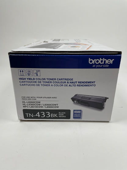 New Brother TN-433BK Black Toner Cartridge