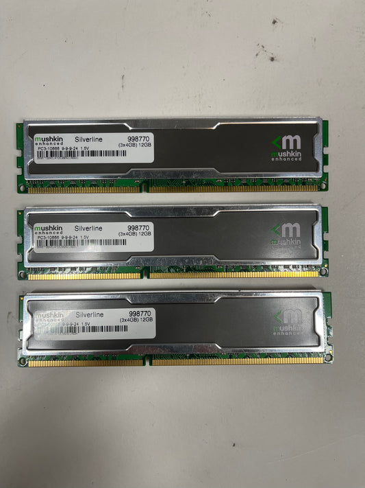 Mushkin Silverline 998770 12GB (3x4GB) DDR3 1333MHz PC3-1066 9-9-9-24